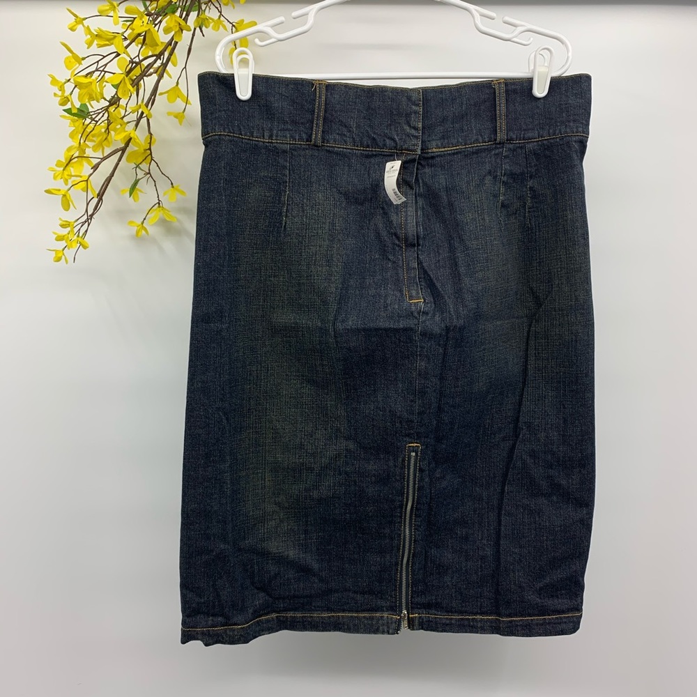 Bisou‎ Bisou women's Pencil Zip Denim blue skirt 18